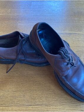 Vntg Ralph Lauren Polo Brown Leather Boat Shoe/lug Sole. Sz 13. Preppy. Rugged